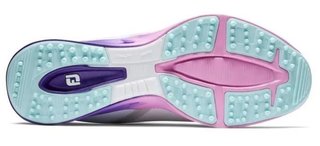 FootJoy Fuel Sport damskie buty golfowe 2023, białe/fioletowe, UK7.5-EU41 (US9.5)