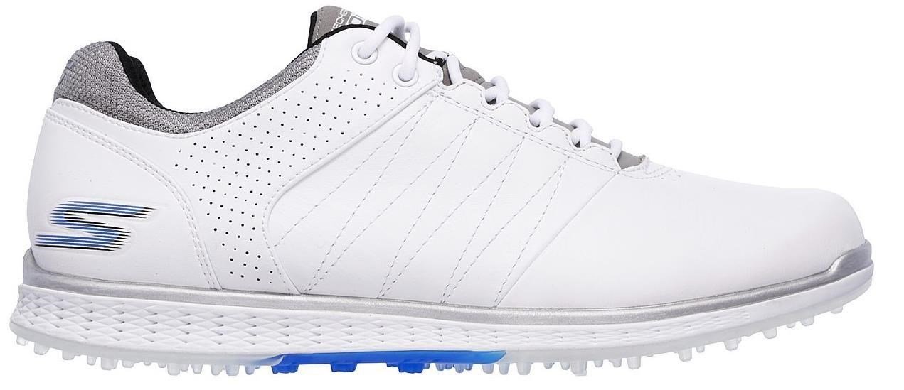 Skechers Go Golf Elite 2 męskie buty golfowe, biało/szaro/niebieskie