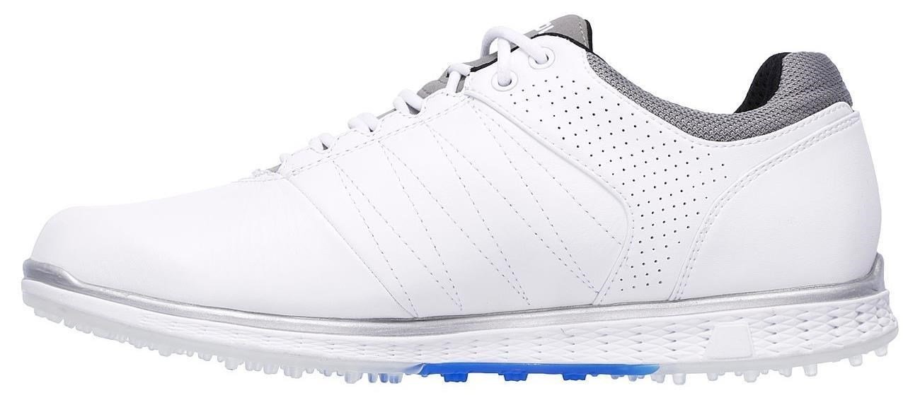 Skechers Go Golf Elite 2 męskie buty golfowe, biało/szaro/niebieskie