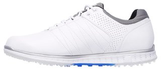 Skechers Go Golf Elite 2 męskie buty golfowe, biało/szaro/niebieskie