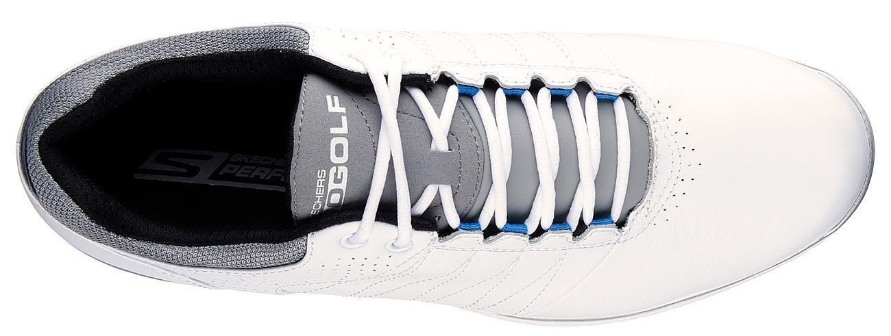 Skechers Go Golf Elite 2 męskie buty golfowe, biało/szaro/niebieskie