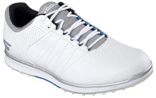 Skechers Go Golf Elite 2 męskie buty golfowe, biało/szaro/niebieskie
