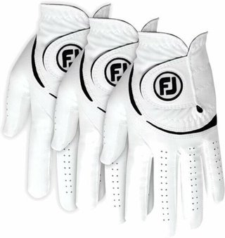 FootJoy WeatherSof 24 damska rękawica golfowa (3 PACK), biało/czarna, ML