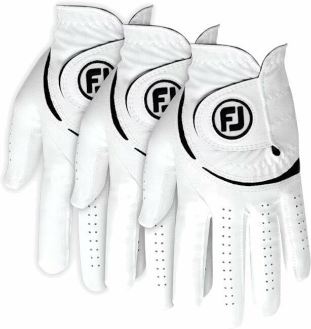 FootJoy WeatherSof 24 damska rękawica golfowa (3 PACK), biało/czarna, ML