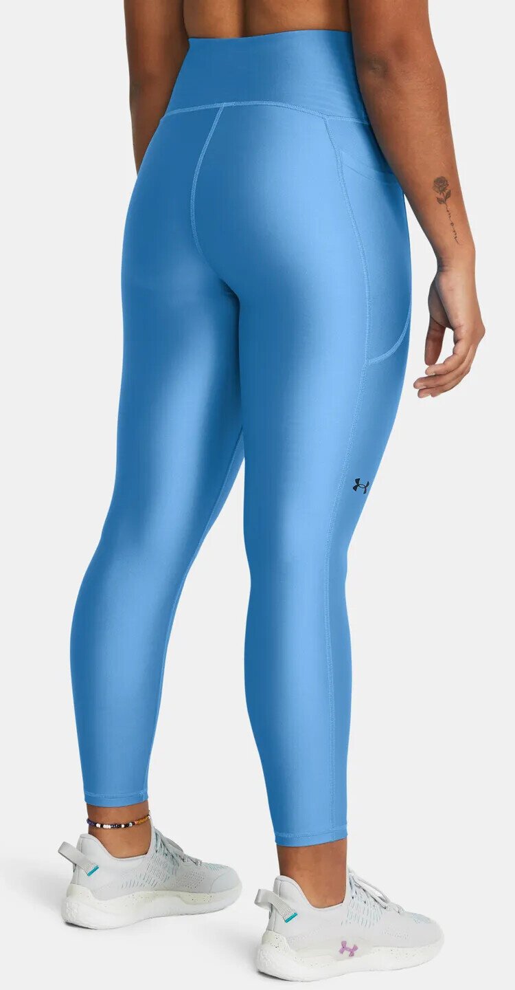 Under Armour HeatGear Armour Hi Ankle damskie legginsy kompresyjne, viral blue