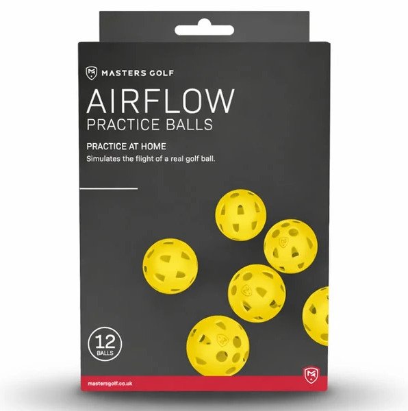 Masters Golf Airflow XP treningowe piłki golfowe (12 szt.), żółte