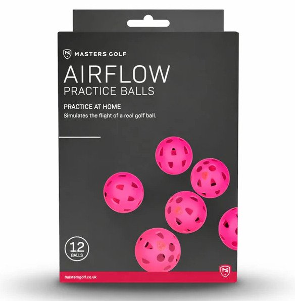 Masters Golf Airflow XP treningowe piłki golfowe (12 pack), różowe