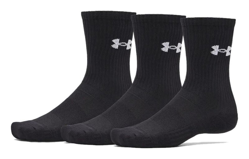 Under Armour UA Performance Cotton skarpetki unisex (3 pary), ultimate black