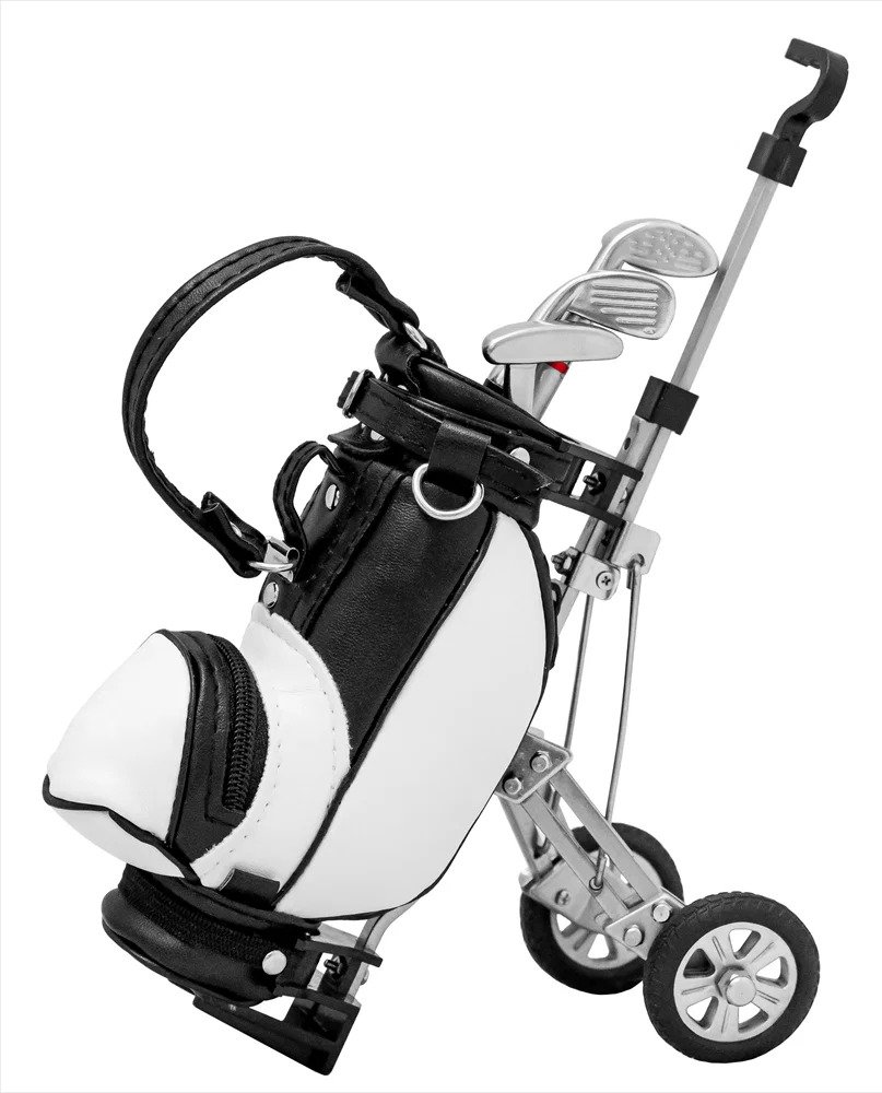 Longridge Biurkowy mini bag golfowy z zestawem długopisów, czarno/biały