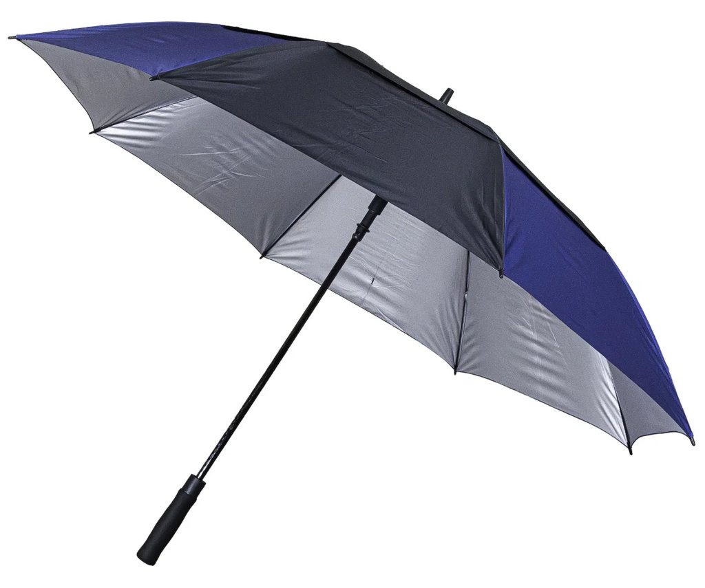 Longridge 62" Windproof UV parasol, czarny/granatowy