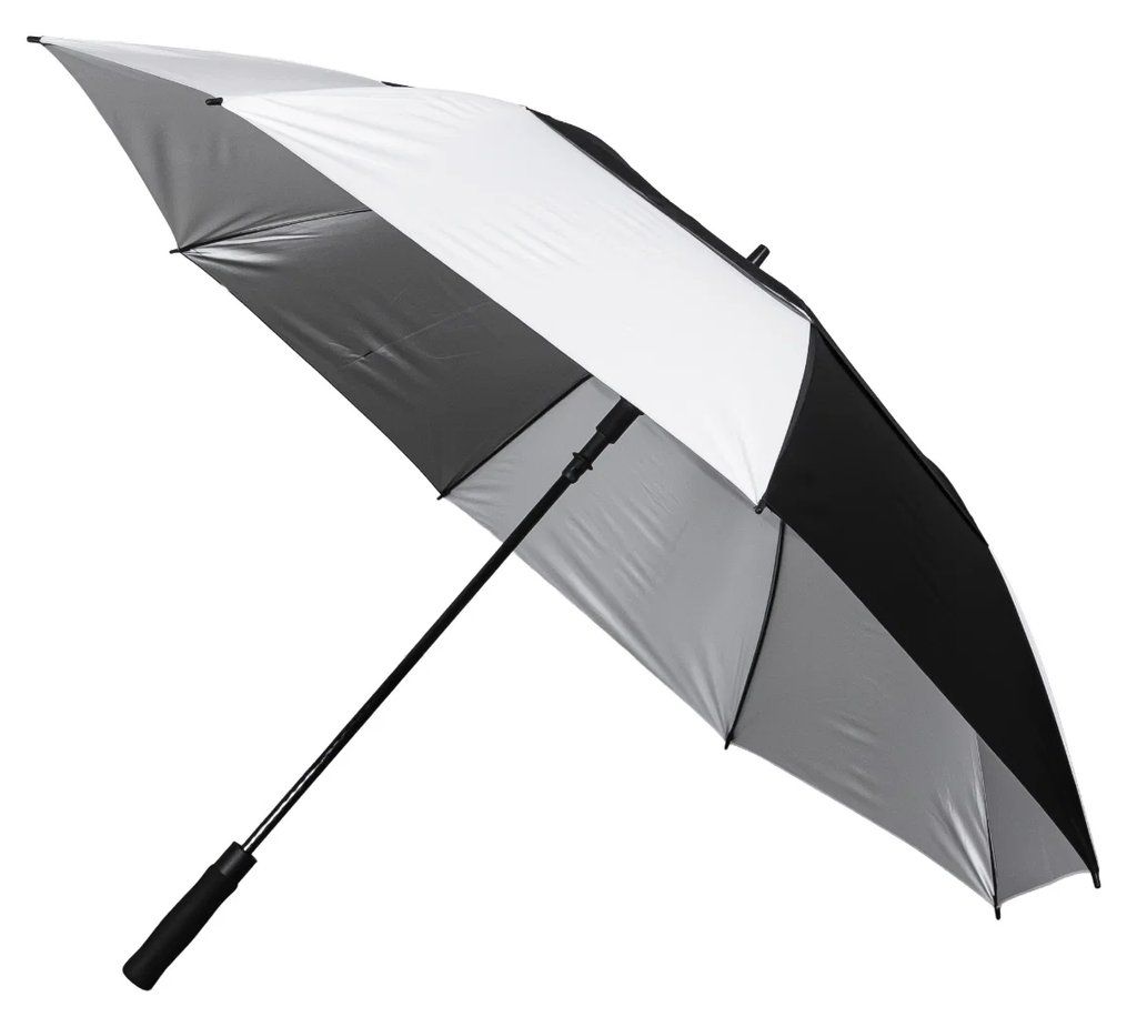 Longridge 62" Windproof UV parasol, czarno/szary