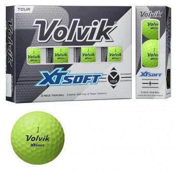 Volvik XT Soft piłki golfowe (12 piłek), zielone