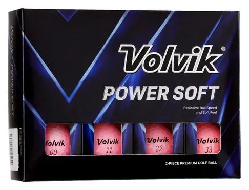 Volvik POWER Soft piłki golfowe (12 szt.), różowe