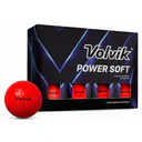 Volvik POWER Soft piłki golfowe (12 sztuk), czerwone