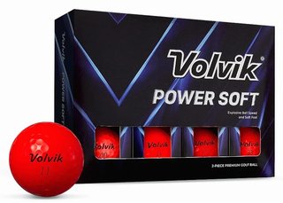 Volvik POWER Soft piłki golfowe (12 sztuk), czerwone