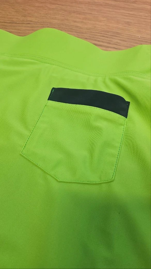 Kod 14 damski skort, zielono/niebieski, XL