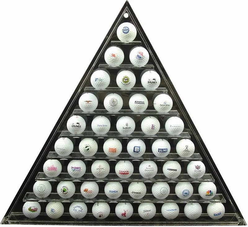Longridge 45 Ball Pyramid Display Rack półka