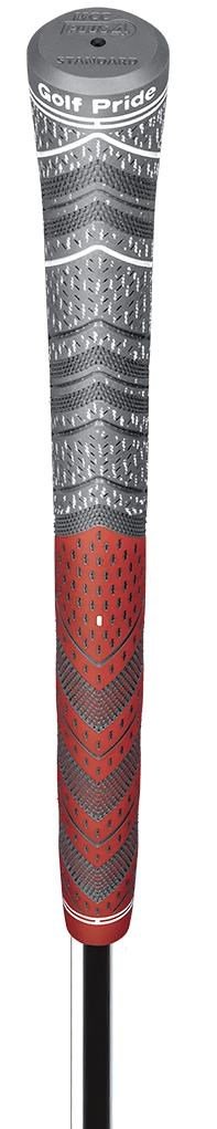 Golf Pride MCC Cord Plus4 grip, STANDARD, szaro/czerwony