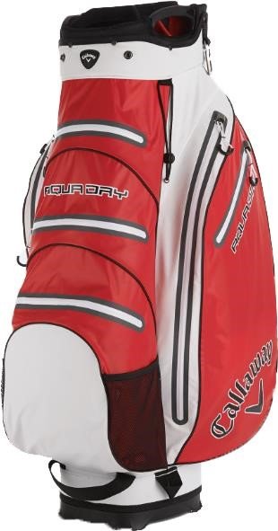 Callaway Aqua Dry cart bag, czerwono/biało/czarny