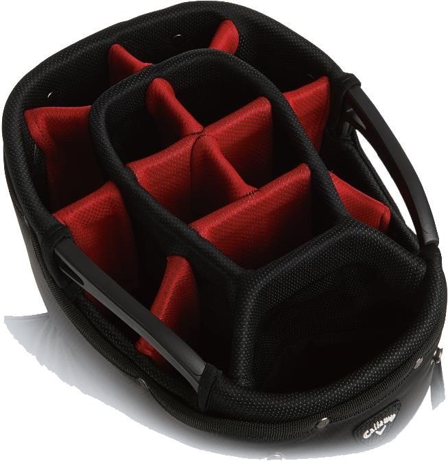 Callaway Aqua Dry cart bag, czerwono/biało/czarny