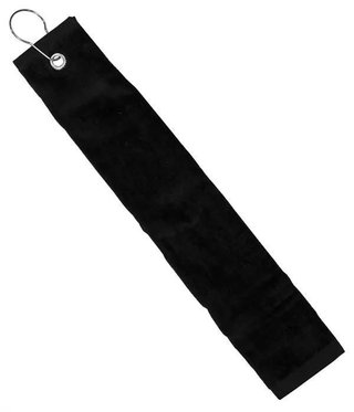 Longridge Three Fold ręcznik golfowy, czarny