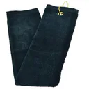 Longridge Three Fold ręcznik golfowy, czarny