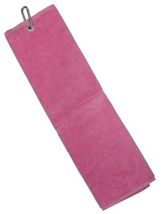 Longridge Luxury Three Fold ręcznik golfowy, różowy