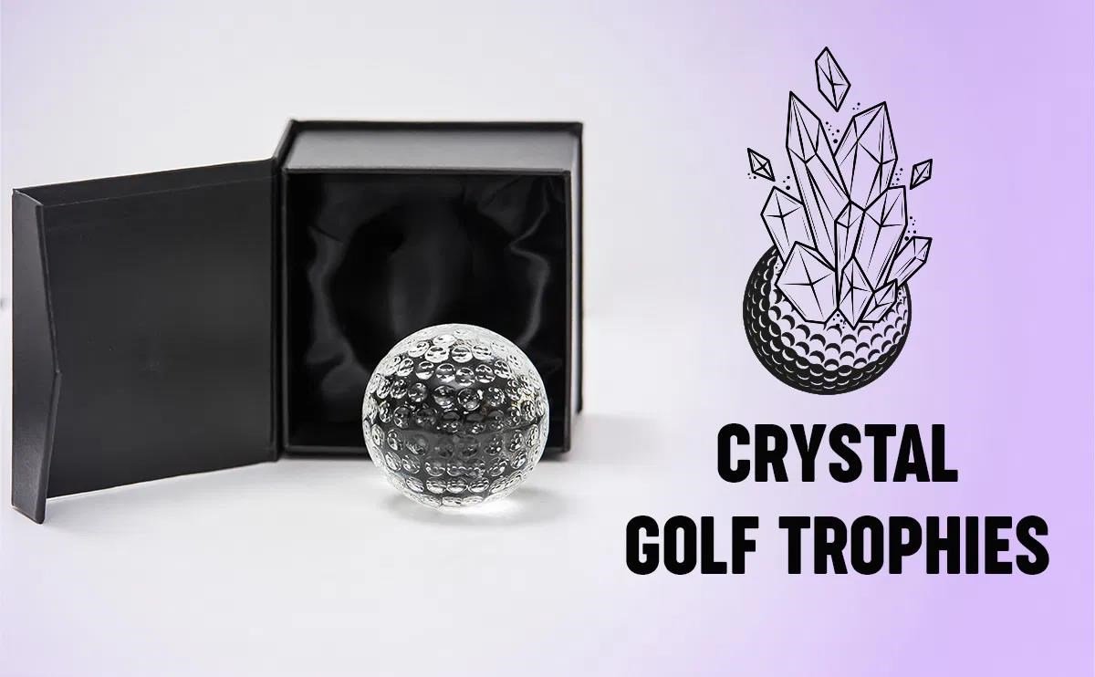 Longridge szklany przycisk do papieru w kształcie piłeczki golfowej