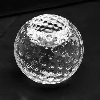 Longridge szklany świecznik w kształcie piłeczki golfowej