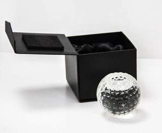 Longridge szklany świecznik w kształcie piłeczki golfowej