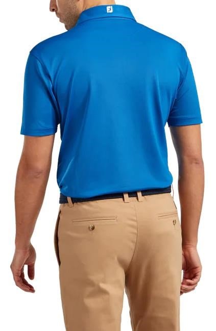 FootJoy Stretch Pique Solid Athletic Fit męskie polo, cobalt