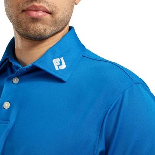 FootJoy Stretch Pique Solid Athletic Fit męskie polo, cobalt