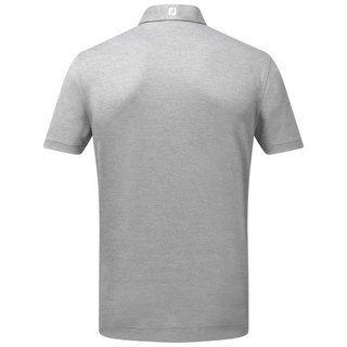 FootJoy Stretch Pique Solid Athletic Fit polo męskie, szare