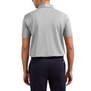 FootJoy Stretch Pique Solid Athletic Fit polo męskie, szare