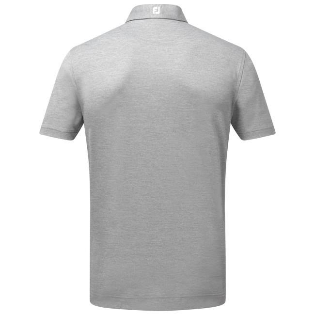 FootJoy Stretch Pique Solid Athletic Fit polo męskie, szare