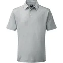 FootJoy Stretch Pique Solid Athletic Fit polo męskie, szare