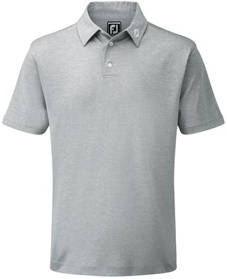 FootJoy Stretch Pique Solid Athletic Fit polo męskie, szare
