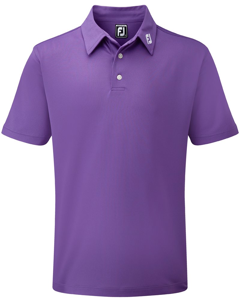 FootJoy Stretch Pique Solid polo męskie, fioletowe