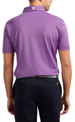 FootJoy Stretch Pique Solid polo męskie, fioletowe