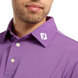 FootJoy Stretch Pique Solid polo męskie, fioletowe