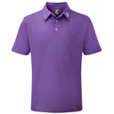 FootJoy Stretch Pique Solid polo męskie, fioletowe