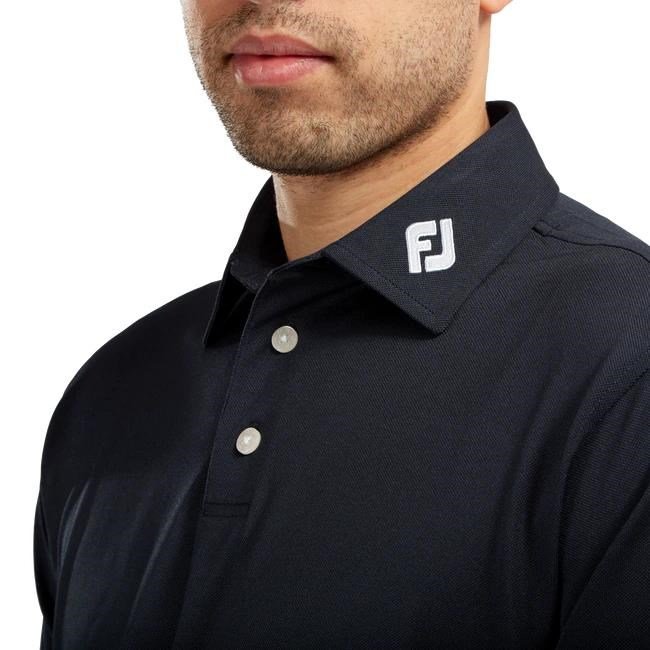 FootJoy Stretch Pique Solid Athletic Fit męskie polo, granatowe