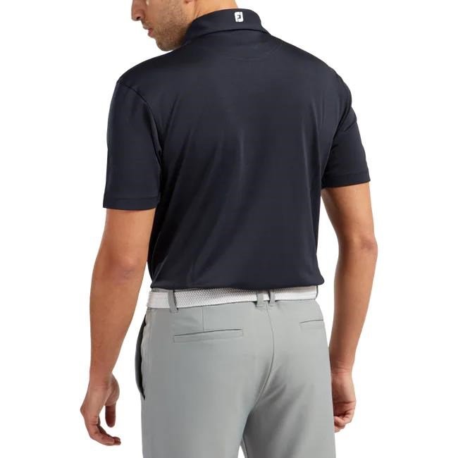 FootJoy Stretch Pique Solid Athletic Fit męskie polo, granatowe