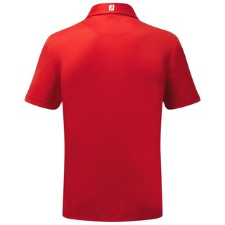 FootJoy Stretch Pique Solid Athletic Fit męskie polo, czerwone