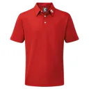 FootJoy Stretch Pique Solid Athletic Fit męskie polo, czerwone
