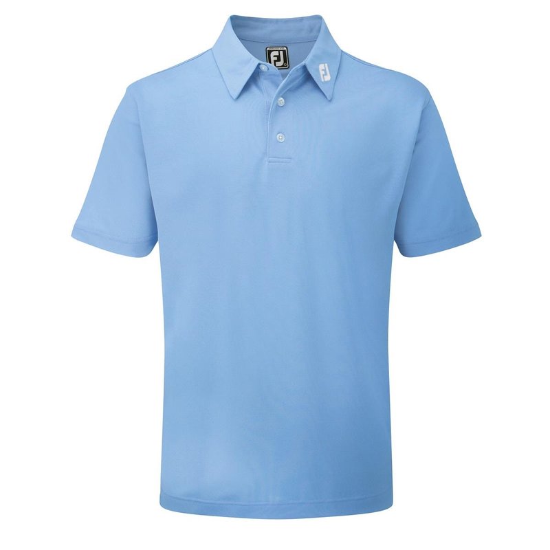 FootJoy Stretch Pique Solid Athletic Fit, niebieskie