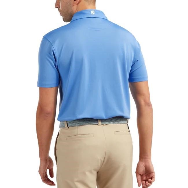 FootJoy Stretch Pique Solid Athletic Fit, niebieskie