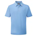 FootJoy Stretch Pique Solid Athletic Fit, niebieskie