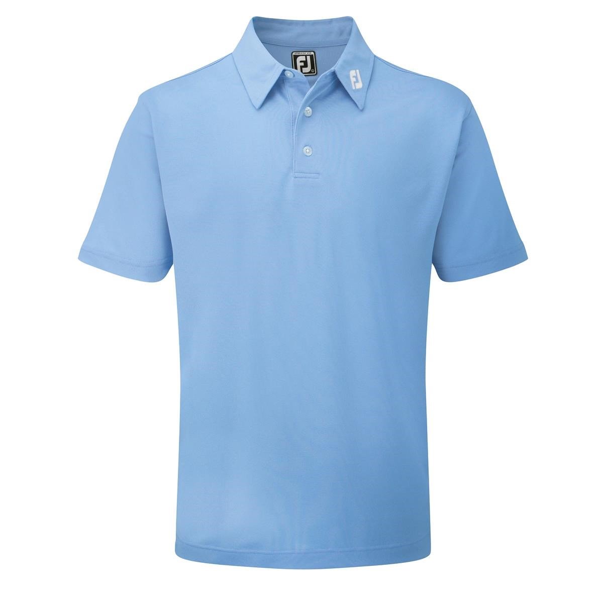 FootJoy Stretch Pique Solid Athletic Fit, niebieskie