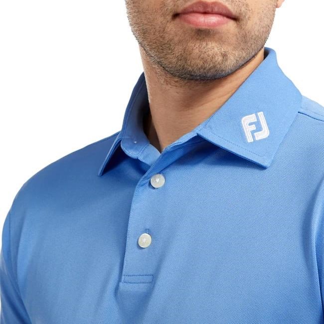 FootJoy Stretch Pique Solid Athletic Fit, niebieskie